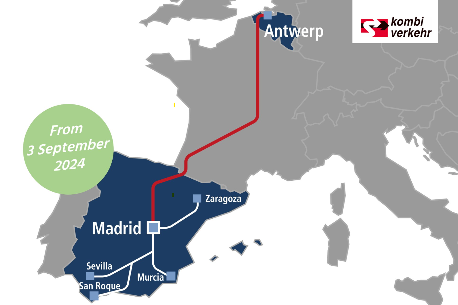 Je bekijkt nu Nieuwe treinverbinding: Antwerpen – Madrid