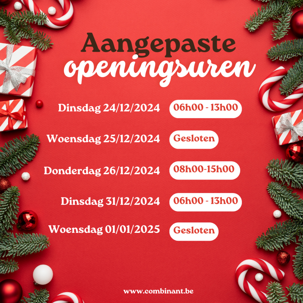 Aangepaste openingsuren feestdagen